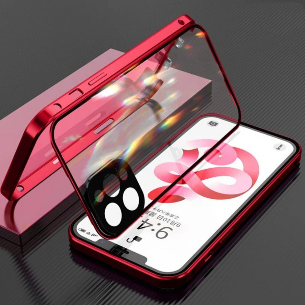 Privacy iPhone Magnetic Glass Phone Case With 360° Protection