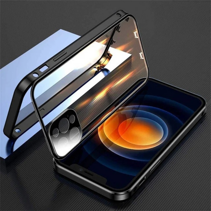 Privacy iPhone Magnetic Glass Phone Case With 360° Protection