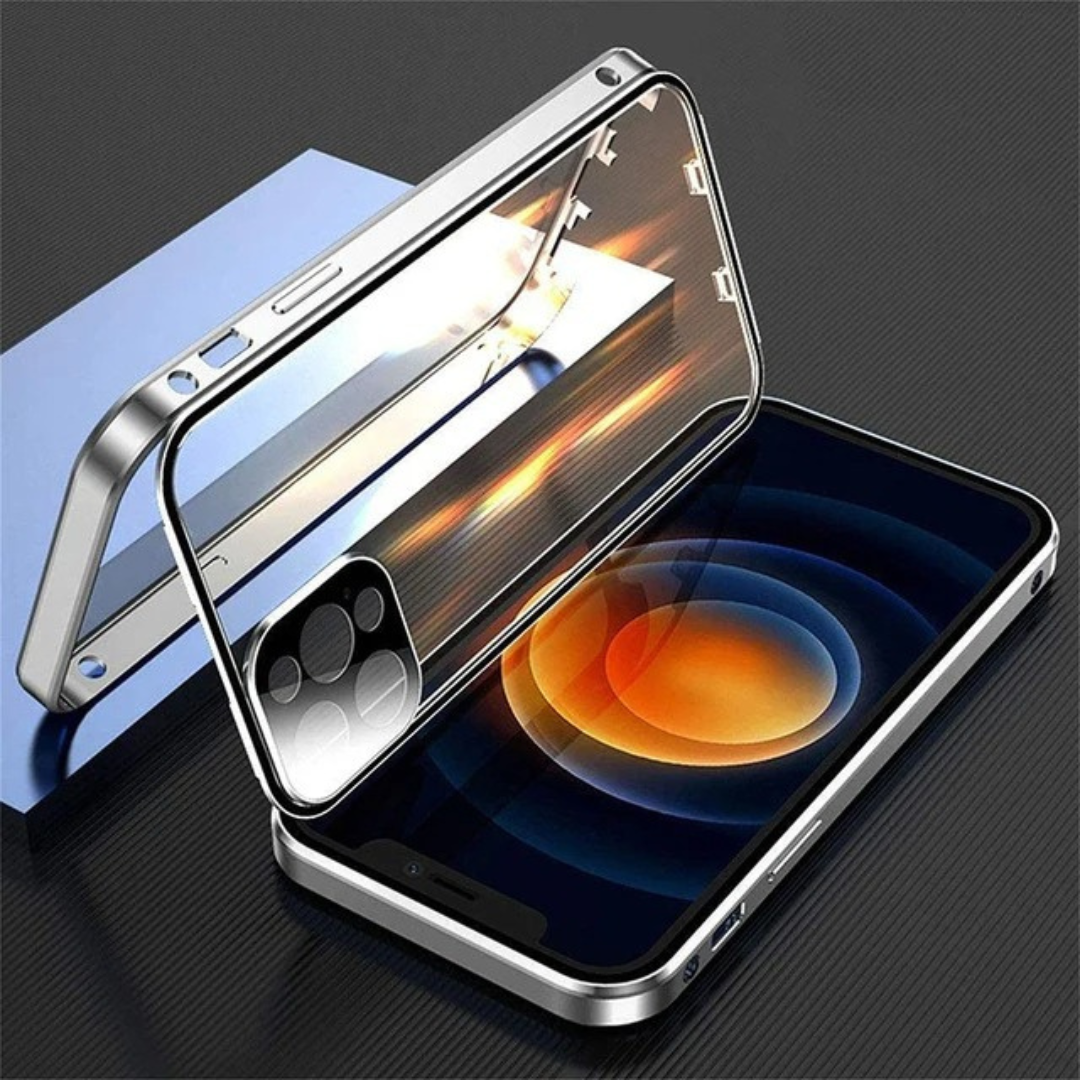 Privacy iPhone Magnetic Glass Phone Case With 360° Protection