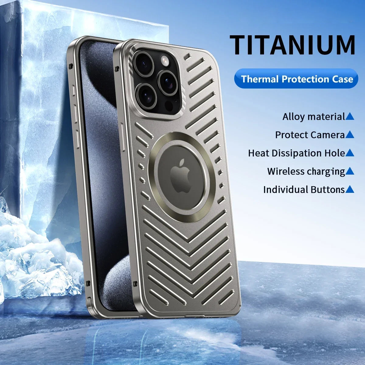 Aluminum Heat Dissipation Magnetic Phone Cover