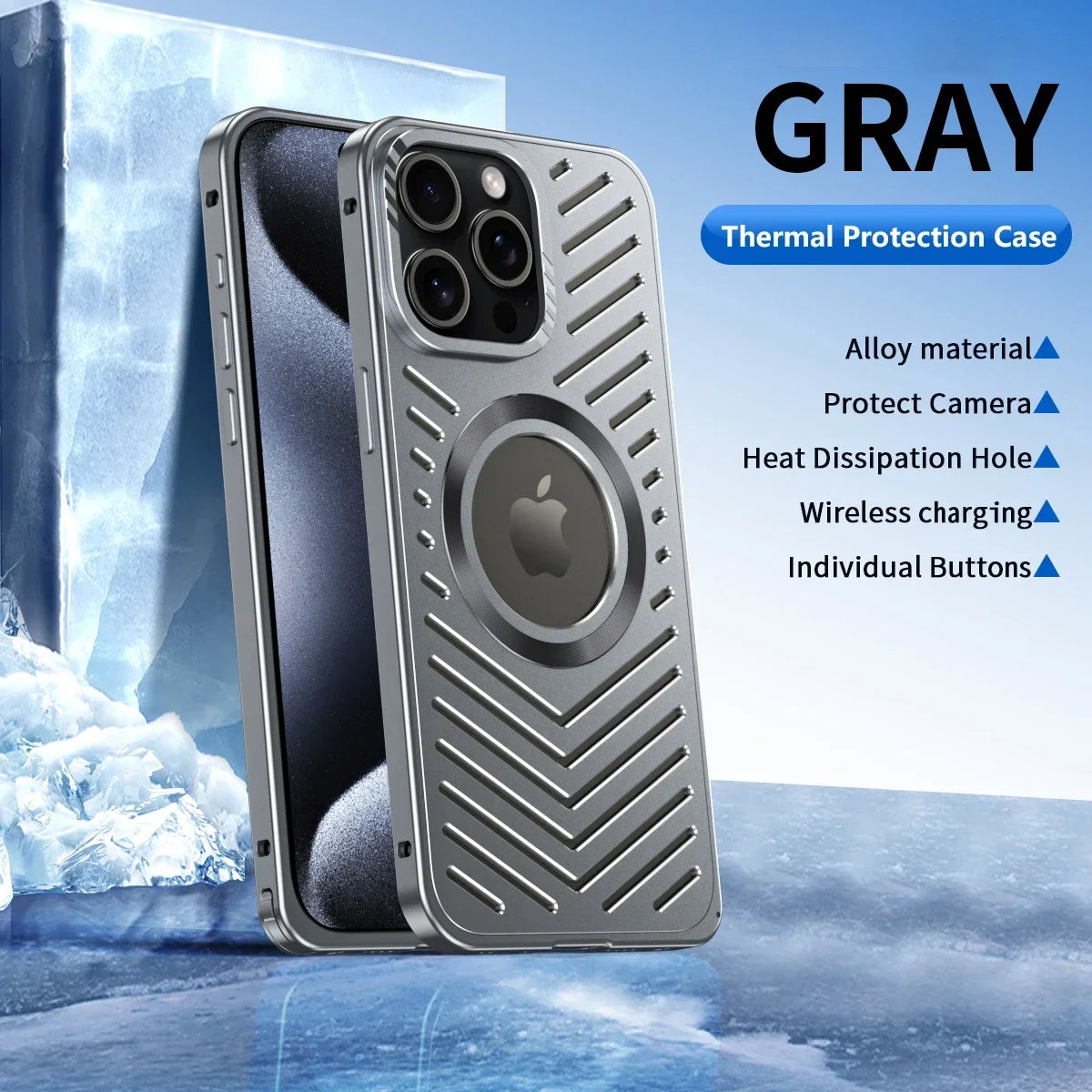 Aluminum Heat Dissipation Magnetic Phone Cover