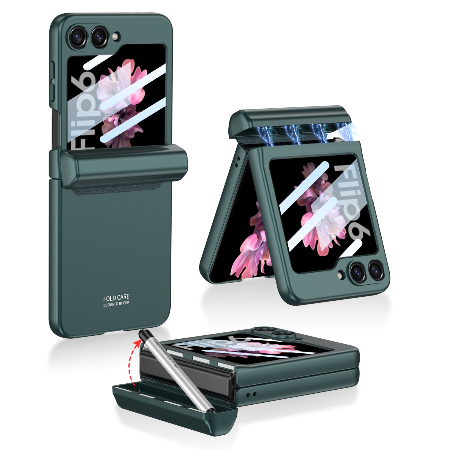 Samsung Galaxy Z Flip 5,6 Shockproof Case with Hinge Protection