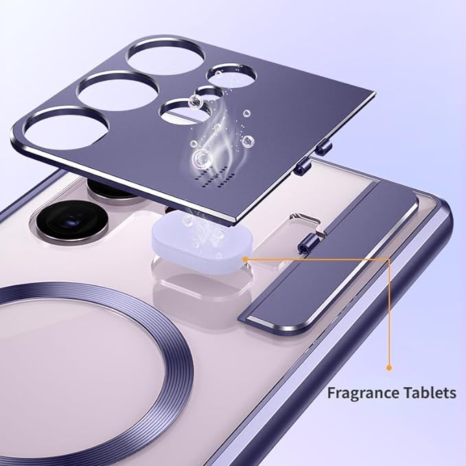 Magnetic Charging Transparent Phone Case for Samsung Galaxy S22/S23/S24 Series